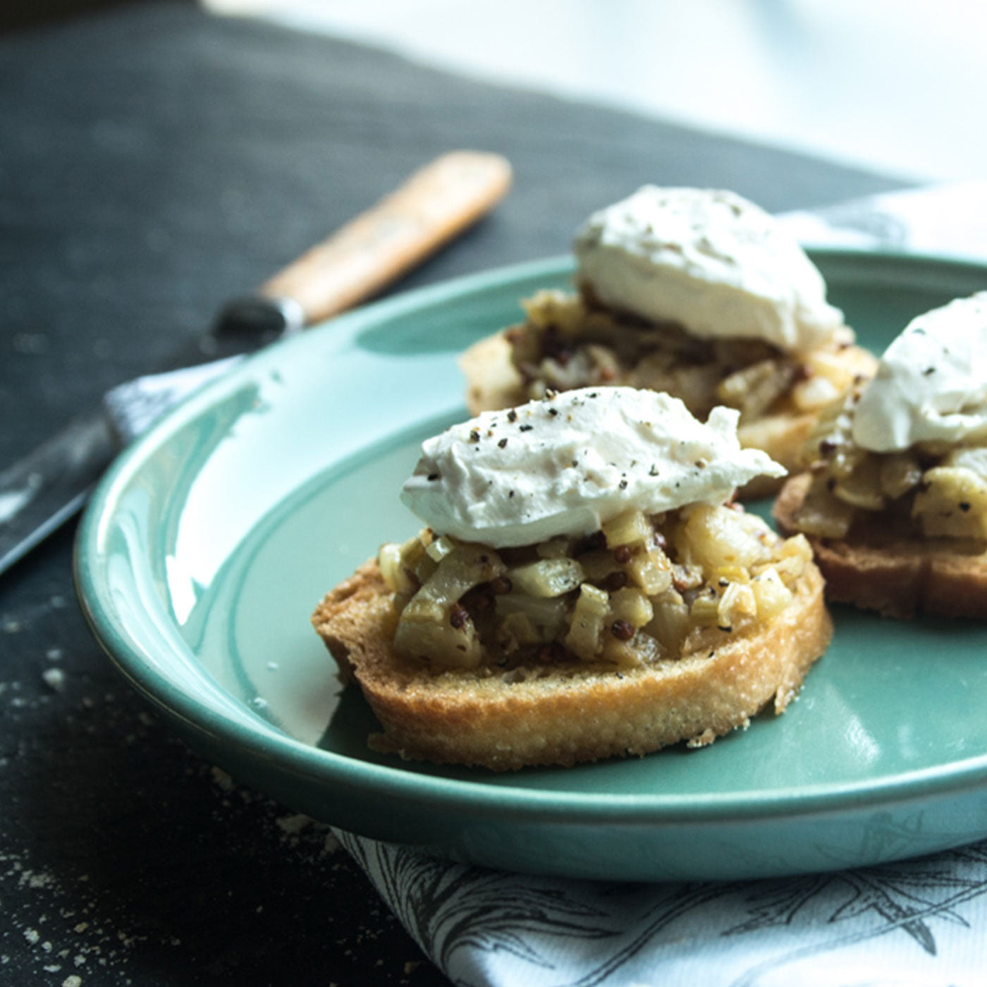 Caramelised Fennel and Onion Crostini with Goats Cheese | Apple Cider ...